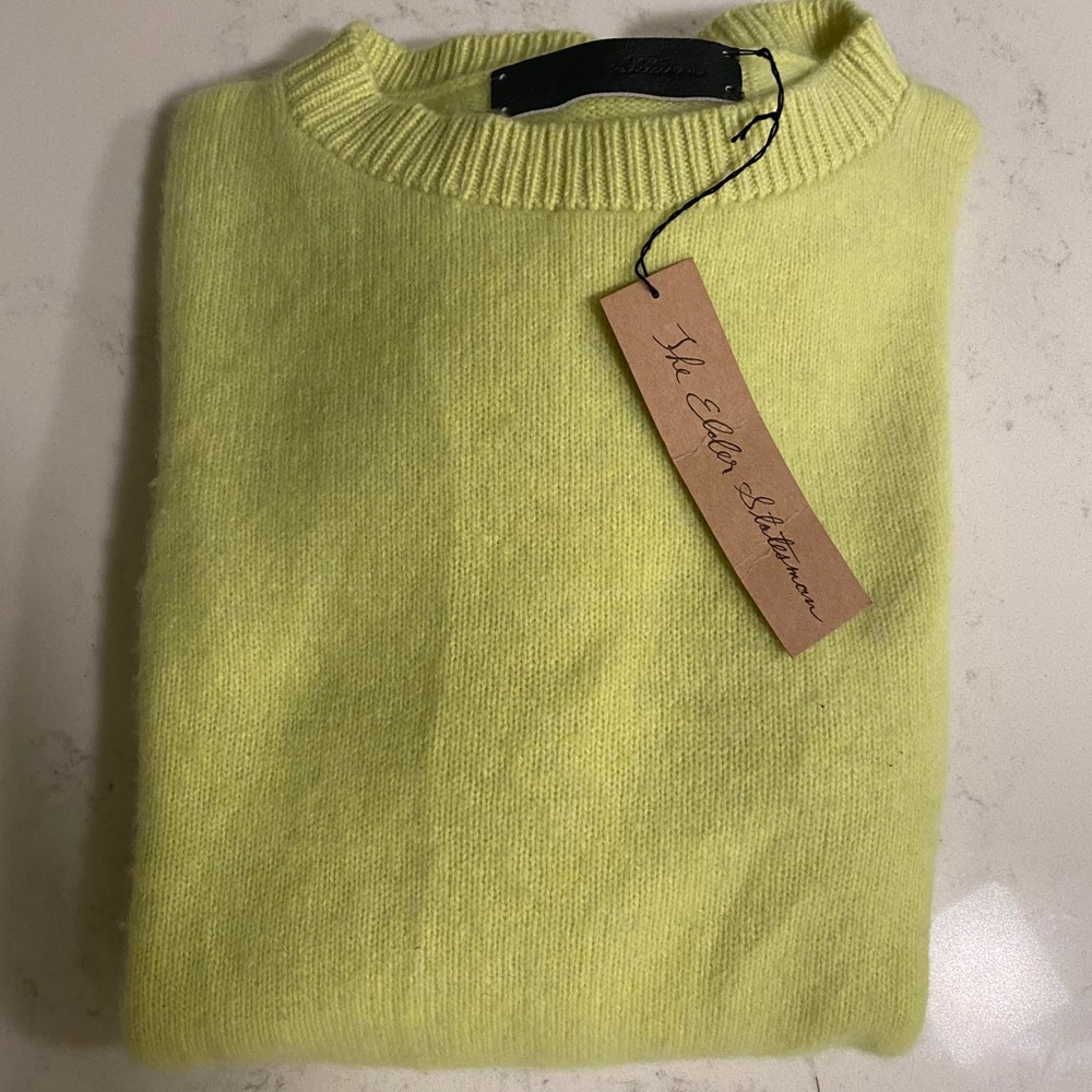 The Elder Statesman - Green Imple Cahmere Sweater